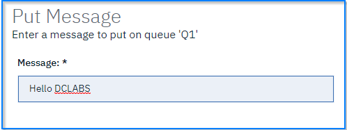 Put message Put message